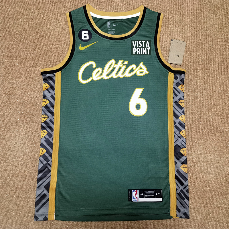 Men Boston Celtics #6 Russell Green Nike City Edition 2025 NBA Jersey->->NBA Jersey